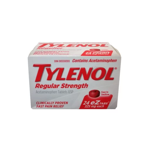 Tylenol Regular Strength Tablets 325mg 12 Tabs