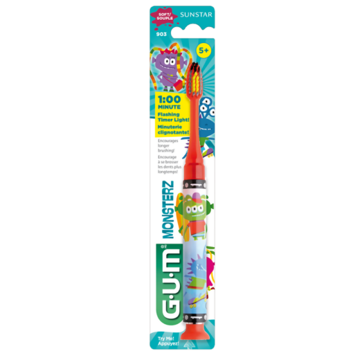 GUM Kids Monsterz Timer Light Toothbrush