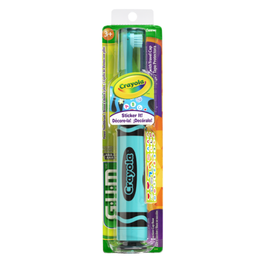 GUM® Crayola™ Kids' Power Electric Toothbrush
