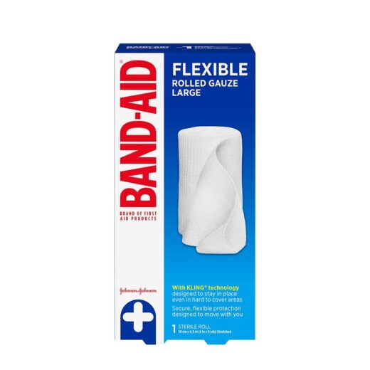BAND-AID Rolled Gauze-Sterile Roll Large