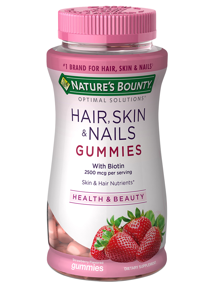 NoorVitamins Hair Vitamins w/ Biotin, Collagen, Silica, Vitamin C & E  Supports Hair, Skin & Nail Health; Natural Strawberry Gummy Vitamins. GMO,  Gluten Free & a Certified Halal Vitamin (90 Count) -