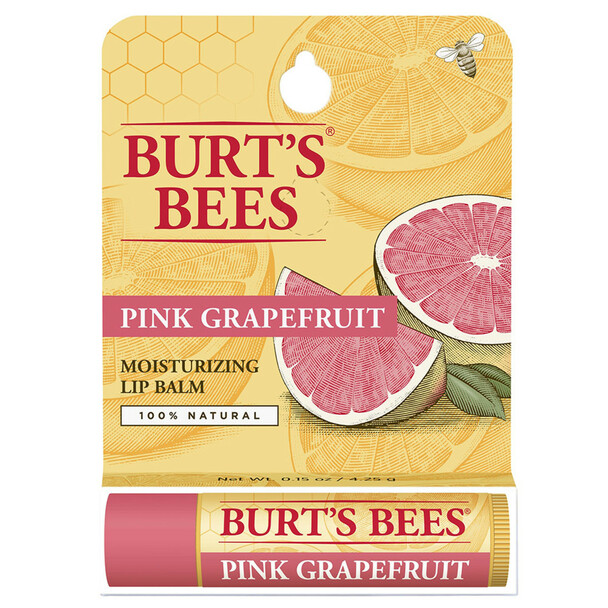 Burt’s Bees 100% Natural Moisturizing Lip Balm, Pink Grapefruit