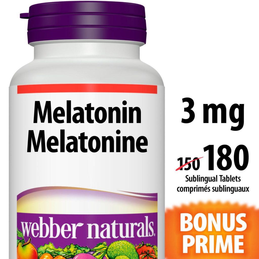 Webber Naturals Melatonin Quick Dissolve, 3 mg
