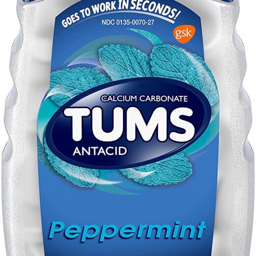 Tums Antacid for Heartburn Relief, Peppermint, 150 Count