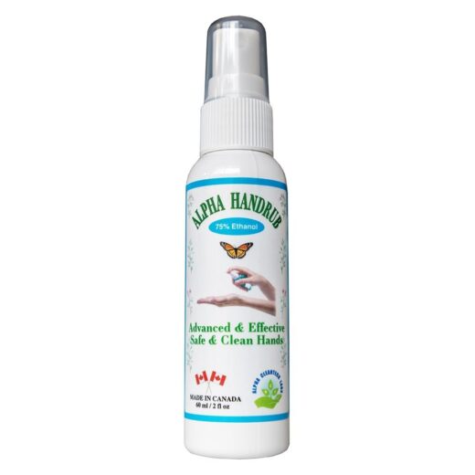 Sanitizers "Alpha Hand Rub" Mist Spray LIQUID 75% Ethanol 60M