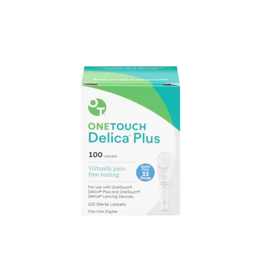 OneTouch - Delica Plus Lancets - 33 Gauge | 100 Sterile Lancets