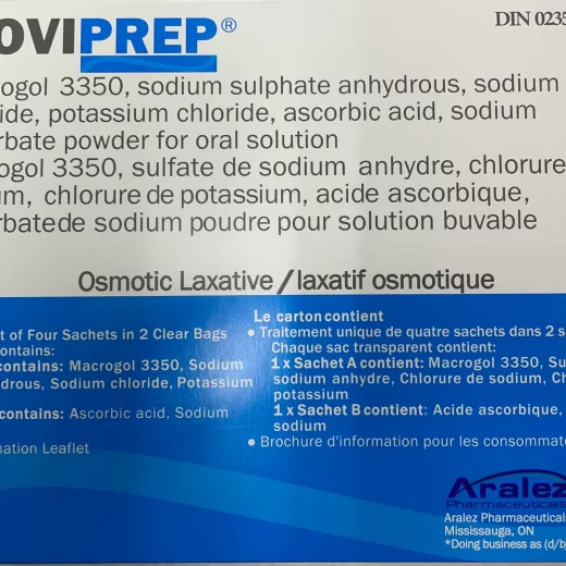 Moviprep polyethylene glycol 3350 100g/pack 4 sachet (4 bx)