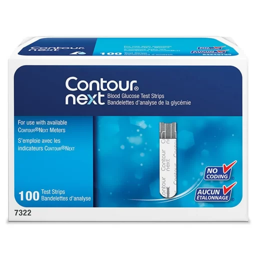 Contour Next Blood Glucose Meter Test Strips 100 Counts