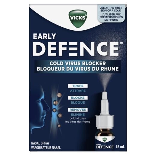 Vicks Early Defence Nasal Spray, Cold Virus Blocker, Clinically Proven, 15 mL