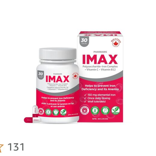 IMAX Polysaccharide Iron Complex + Vitamin C + Vitamin B12 30 Cap