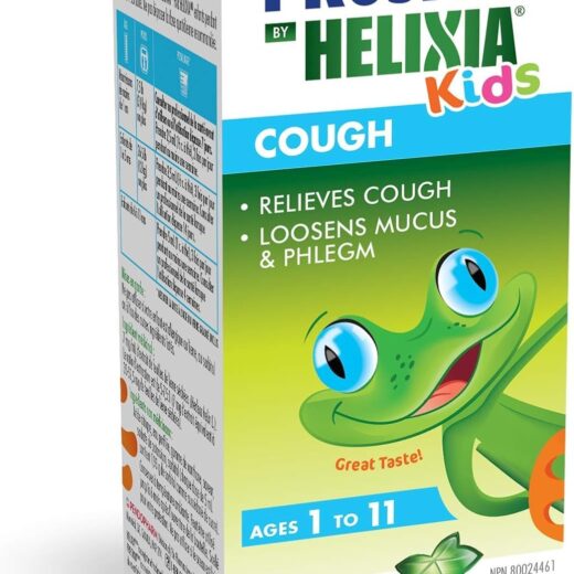 Helixia Prospan Natural Cough Syrup with Ivy Leaf Extract - Expectorant, Helps Eliminate Mucus & Phlegm - Cough Relief for Kids (100ml)