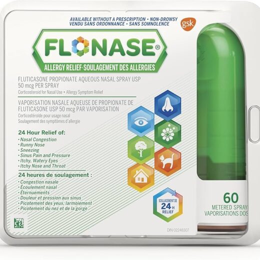 Flonase Allergy Relief Nasal Spray, 60 Metered Sprays