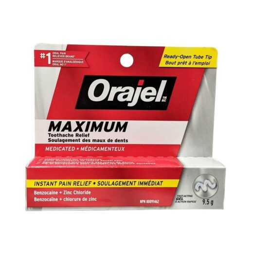 Orajel Maximum Strength Fast-Acting Gel for Toothache Relief (9.5 grams)