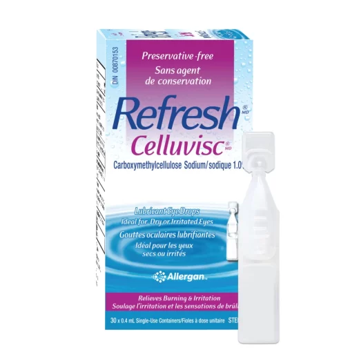 Refresh Celluvisc Lubricant Eye Gel Drops, Single-Use Containers, 30 Count