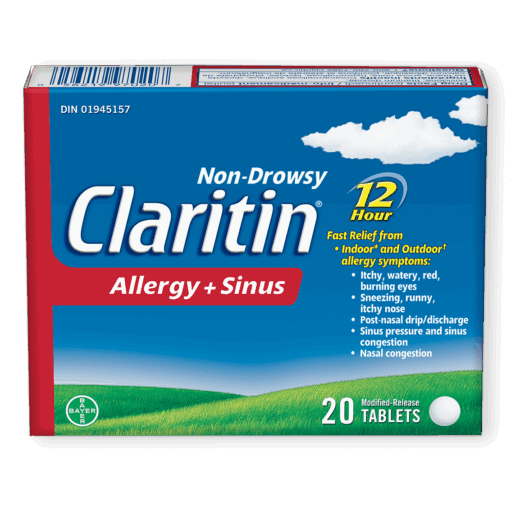 CLARITIN® ALLERGY + SINUS EXTRA STRENGTH 12HR