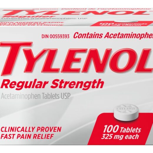Tylenol Regular Strength Tablets 325mg 100Tab