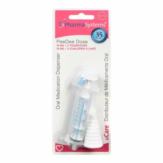 PharmaSystems PeeDee Dose Oral Medication Dispenser 10 mL / 2 Teaspoon