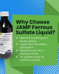 JAMP Ferrous Sulfate Liquid 250mg/5mL Natural Maple Flavour
