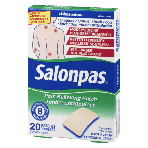 Salonpas Pain Relieving Patch, 20 count