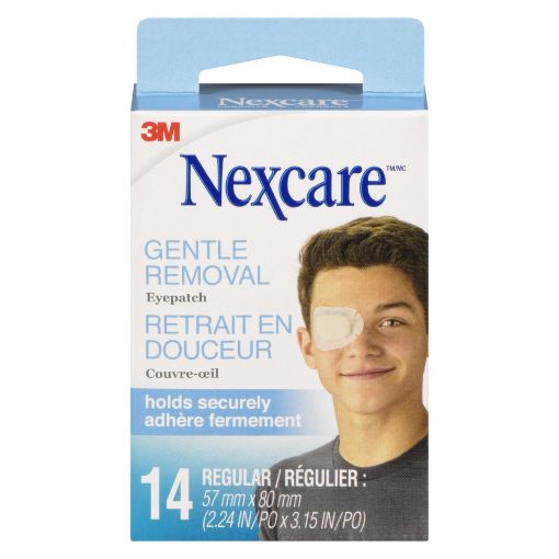 Nexcare™ Gentle Removal Eye Patch KRR-14-CA, Regular, 14/Pack