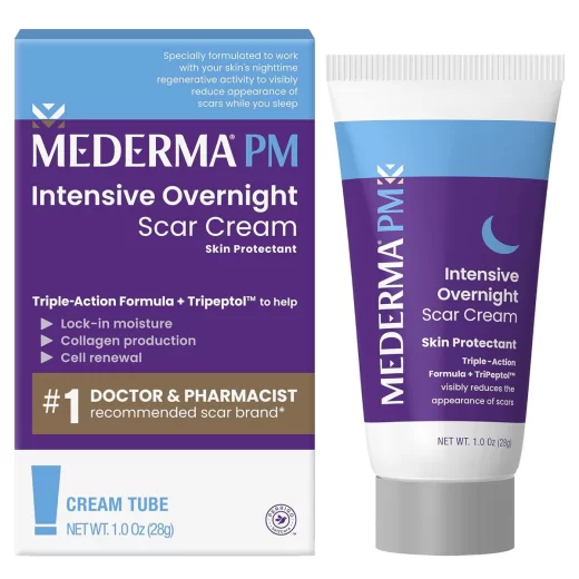 Mederma PM Intensive Overnight Scar Cream | Reduces the appearance of Old & New scars while you sleep, 30 ml