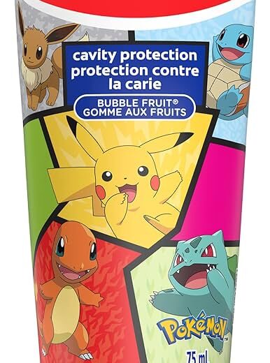 Colgate Fluoride Toothpaste for Kids - Pokemon - 75 mL, 75 mL