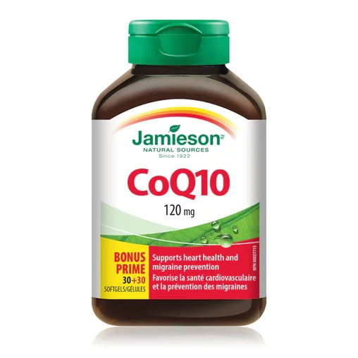Jamieson CoQ10 120 mg – 60 Softgels