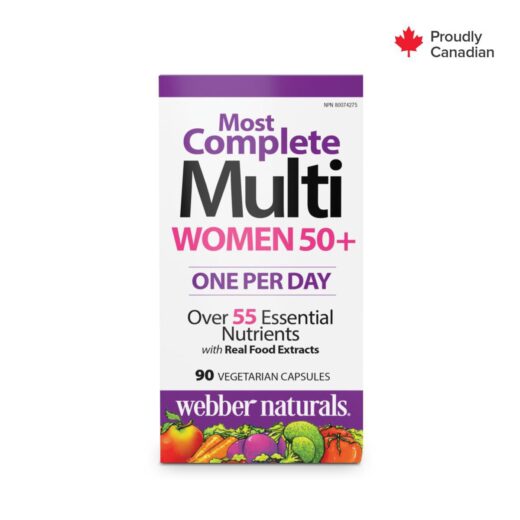 Webber Naturals Most Complete Multi For Women 50+, 90 Capsules