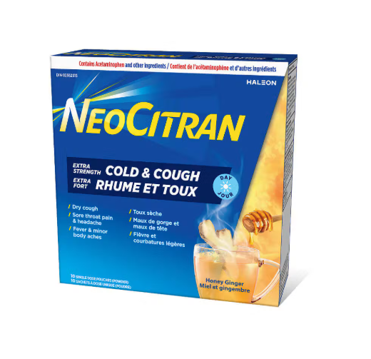 NEOCITRAN XST COLD&COUGH DAYTIME HONEY GINGER 10