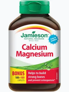 Calcium Magnesium Caplets Jamieson- 100+100 Prime